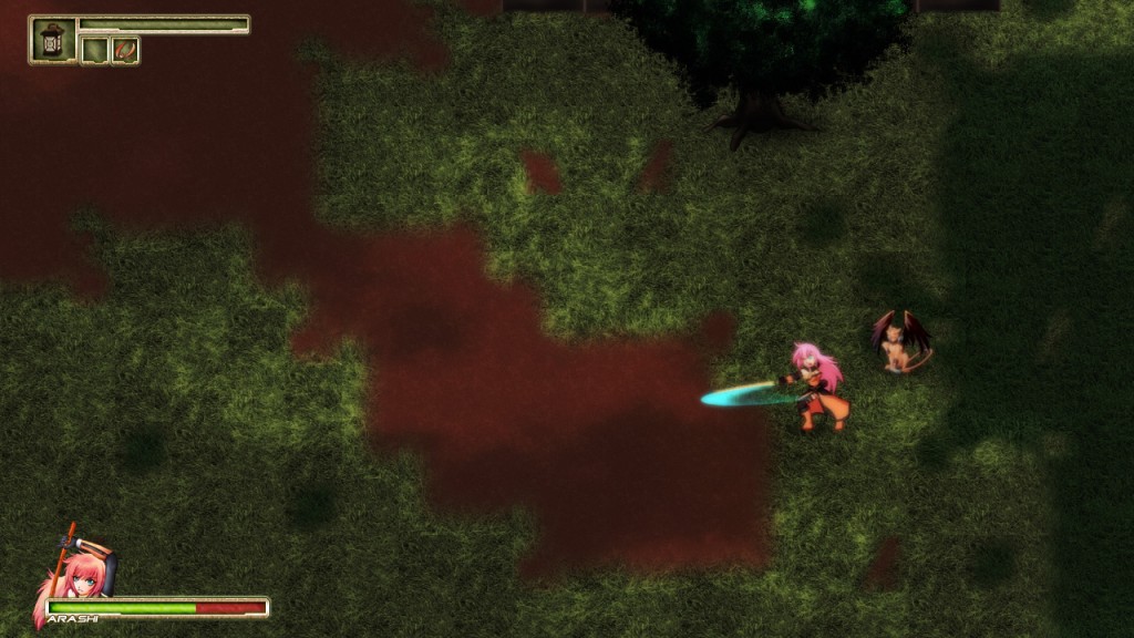 Shadowdawn Genesis Screenshot 42 Arashi demonstrating her short attack