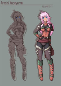 Arashi Kageyama Concept Art
